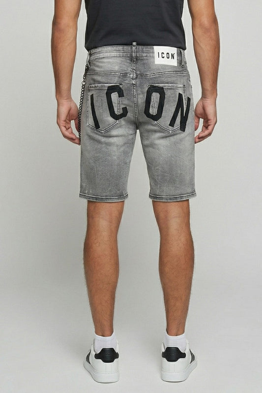 IUD031 BERMUDA DENIM C/LOGO GRANDE ICON