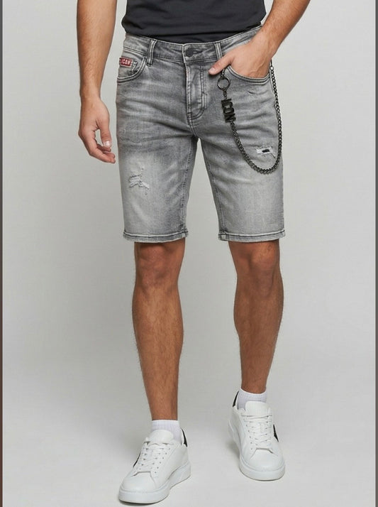 IUD031 BERMUDA DENIM C/LOGO GRANDE ICON