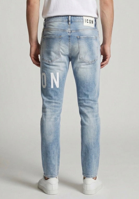 IUD001 DENIM C/LOGO FRONTE-RETRO ICON