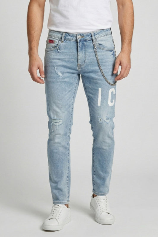 IUD001 DENIM C/LOGO FRONTE-RETRO ICON