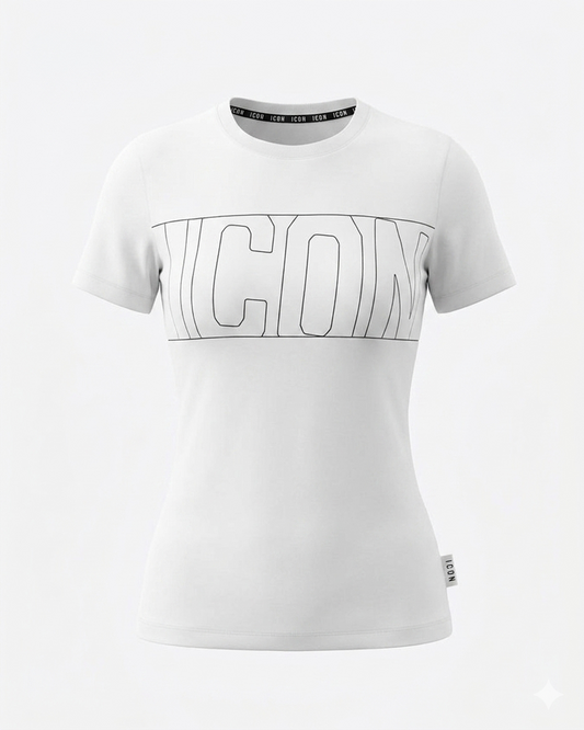 IDT013 T-SHIRT C/LOGO OUTLINE ICON