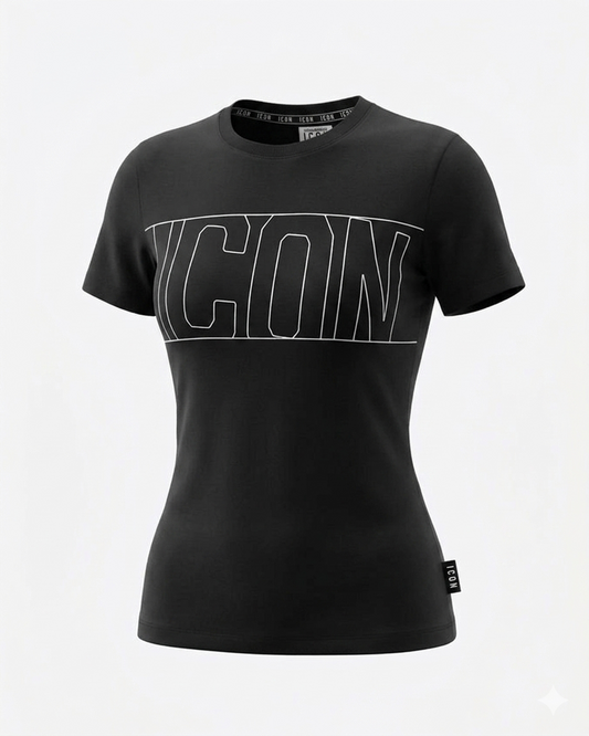 IDT013 T-SHIRT C/LOGO OUTLINE ICON