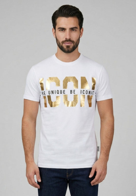 IUT022 T-SHIRT C/LOGO ORO ICON