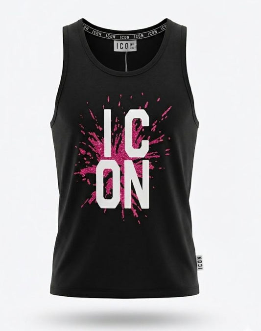IDC004 CANOTTA C/LOGO GLITTER ICON